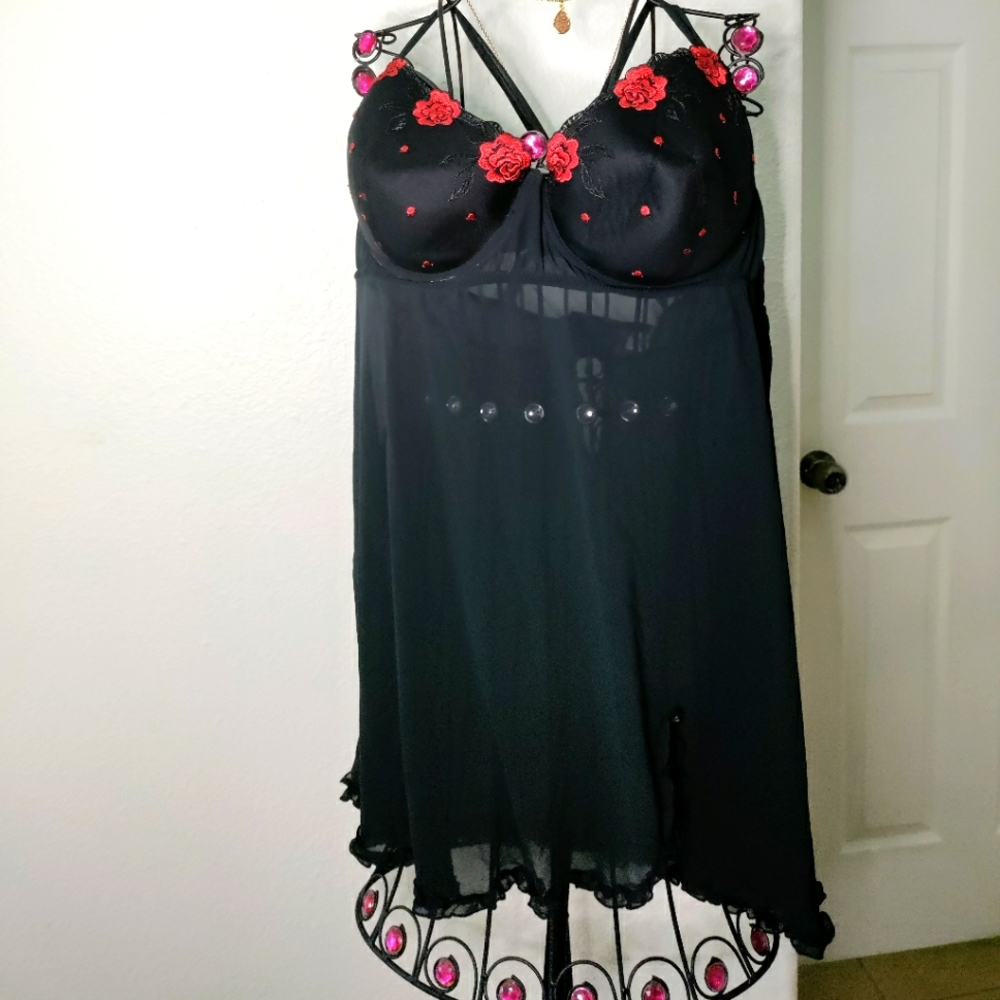 Women's plus size 2X lingerie teddy